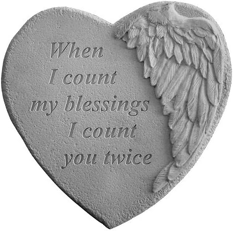 Kay Berry Winged Heart-When I Count… Decorative Stones, Multicolor