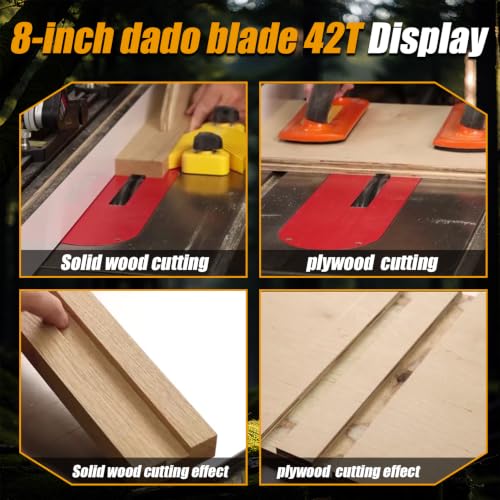 Image of 8-Inch 42 Tooth Stack Dado Set with 5 /8-Inch Arbor
