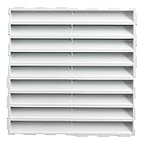 First Plast Gitter Hat comb. mit Fliegengitter 150 x 150 weiß