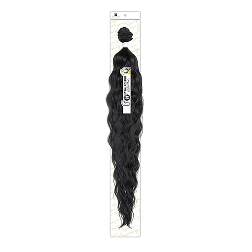 Miniatura 3 de Organique Mastermix Shake-N-Go - Extensión de cabello sintético de 18 pulgadas (color: 1 negro azabache)