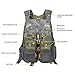 Gonex Fly Fishing Vest for Men Women, Comfortable Adjustable Fishing Vest with Multi-Pockets Reflective Stripes, Green+Gray