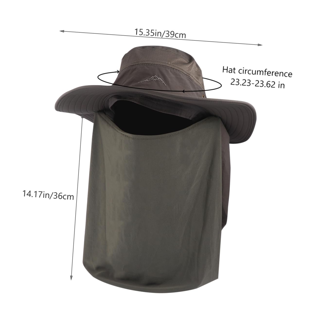Yardwe Cappello da Pesca Fishermans Hat Leggero Anti-UV Verde