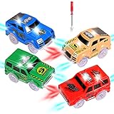 2021 New Tracks Cars Replacement Only Glow in The Dark Light up SUV Racing Car with 5 LED Flashing...