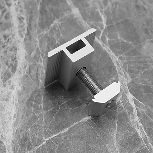 Be In Your Mind 6 Stück PV Photovoltaik Solar Trapezförmige Montagehalterungen 30mm Solarmodulklemmen Aluminium Mittelklemmen für Wohnmobil Flachdach Schiff Boden