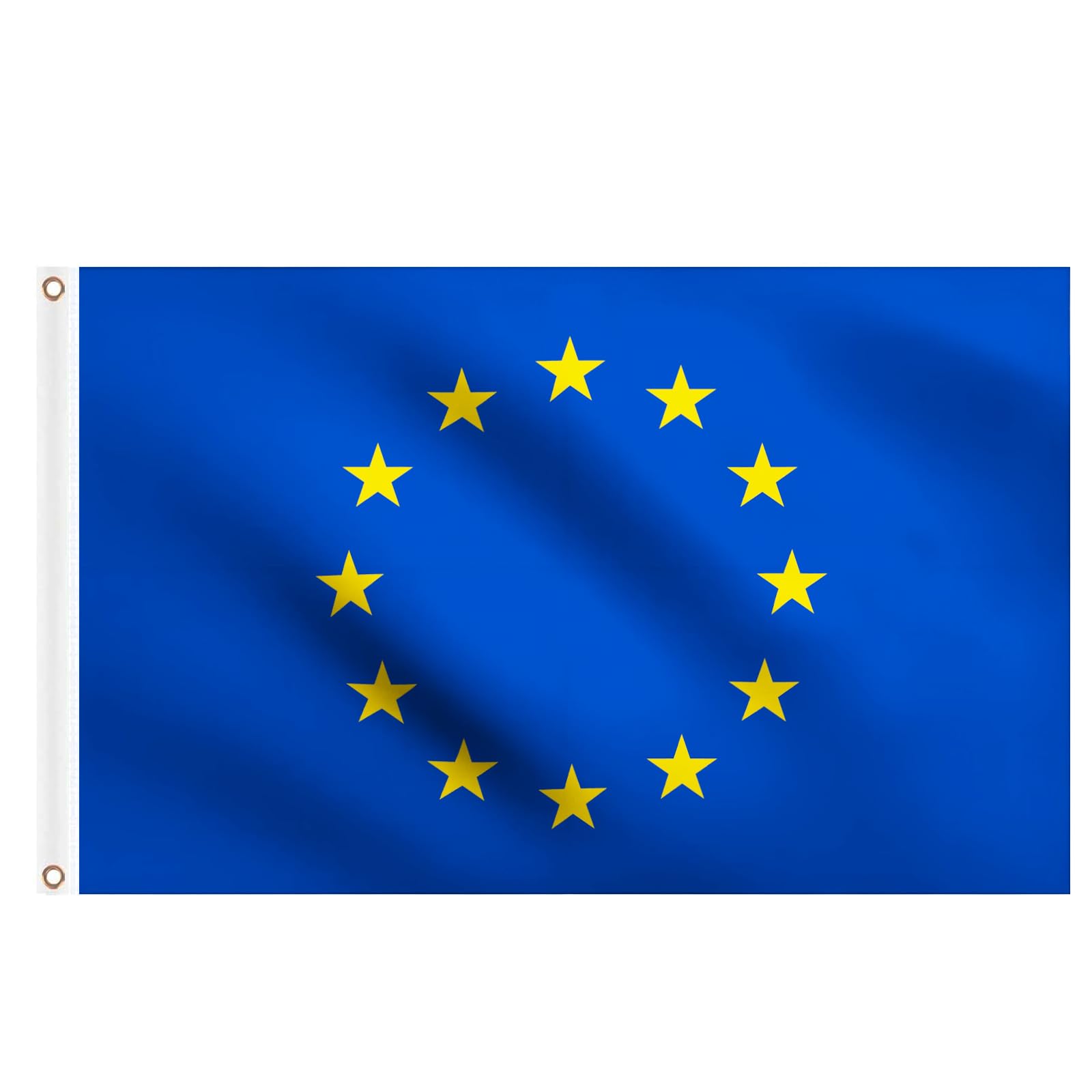 European Union Flag 5ft x 3ft, Large EU Europe Flags with Brass Eyelets for School Culture Party Indoor Outdoor Decorations โ image 1
