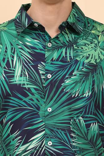 Image of Mens Printed Casual Shirts and Shorts Set Button Down Co-ord Set