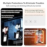 LFfwynog Bottom Loading Water Dispenser with Dual Ice & Hot Water Outlets Fast Cooling, Quick Heating, Perfect for Home or Office Black - Image 4