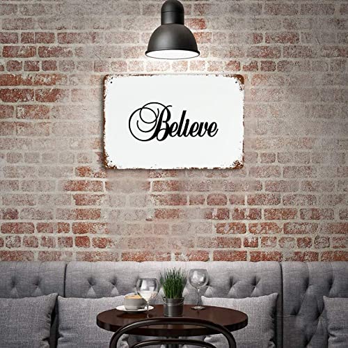 Panneau de café durable Believe Signs grand format pour décoration murale - 4