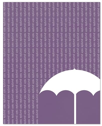Purple Rain - Song Lyric Wall Art Print - Music Gallery Artwork Home Decor Poster Hanging Memorabilia Gift for Her