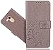 Produktbild FoneExpert® Huawei Honor 6C Pro Handy Tasche, Wallet Case Cover Flower Hüllen Etui Hülle Ledertasche Lederhülle Schutzhülle Für Huawei Honor 6C Pro