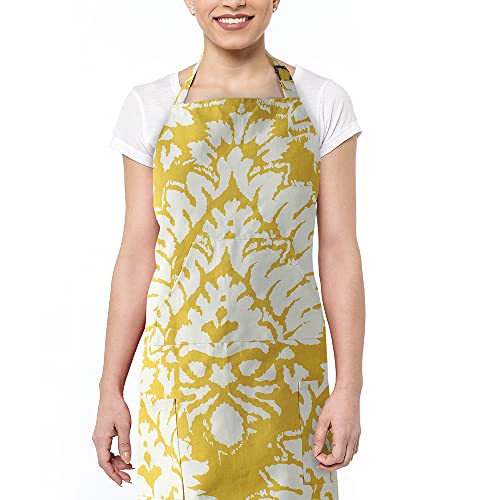 Image of HPD Half Price Drapes Aprons for Men Women with Large Pockets Adjustable Unisex PRTW-D46A-AP Lacuna Printed Cotton, 27 X 34 Inch, Lacuna Sun