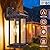 Roravilila Dusk to Dawn Outdoor Wall Sconces Bronze 2-Pack 17 Inch Large, IP65 Waterproof Exterior Light Fixtures Porch Lights Brown with Clear Tempered Glass E26 Outdoor Light Fixture Anti-Rust