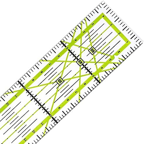 Quilter's Ruler with High Transparent Acrylic Material Dressmaker Tool for Tailor DIY Quilting Sewing Crafts 1.97 * 11.81in