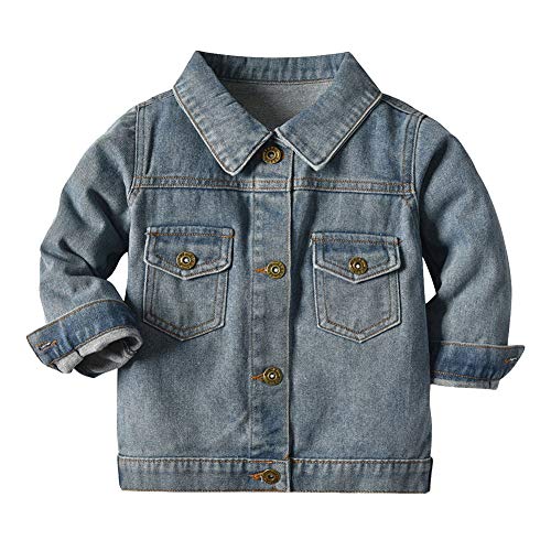 Veste en jean brodée pour enfant blouson en denim à capuche automne hiver fleur