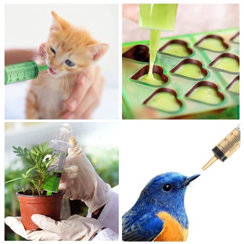 2 Stück Spritzen 100 ml/cc mit Schläuchen und stumpfen Nadeln, Wiederverwendbar, Einzeln Verpackung, Steril, Messflüssigkeiten, Pflanzenbewässerung, Tierfütterung, Wissenschaftliche Labors, Industrie
