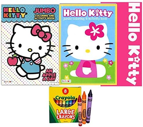 Amazon.com: Hello Kitty Activity and Coloring Books with Crayons for ...