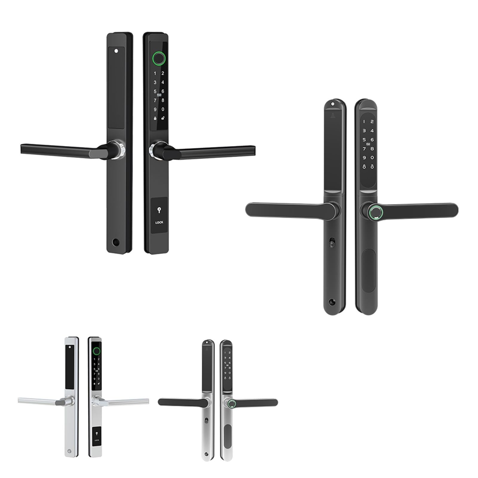 Serrure connectée TTLock avec empreinte et code pour porte en verre