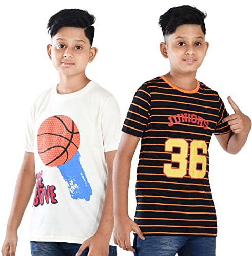 Image of Clothe Funn Boys T-Shirts Round Neck (Pack of 2)