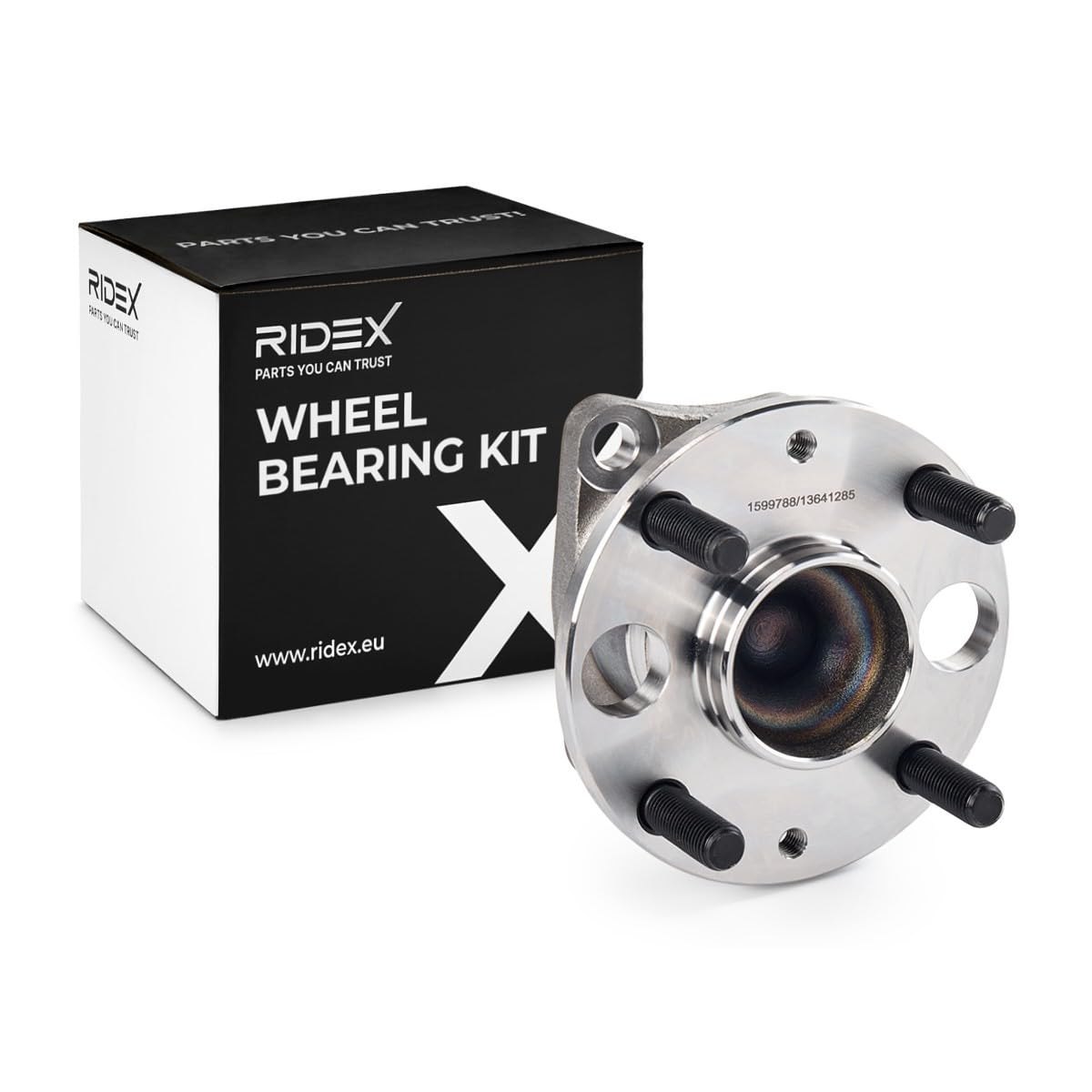 RIDEX 654W0725 Juego de cojinete de rueda Trasero Rodamiento integrado en buje de rueda Compatible con MAZDA 2 Hatchback DE, DH3
