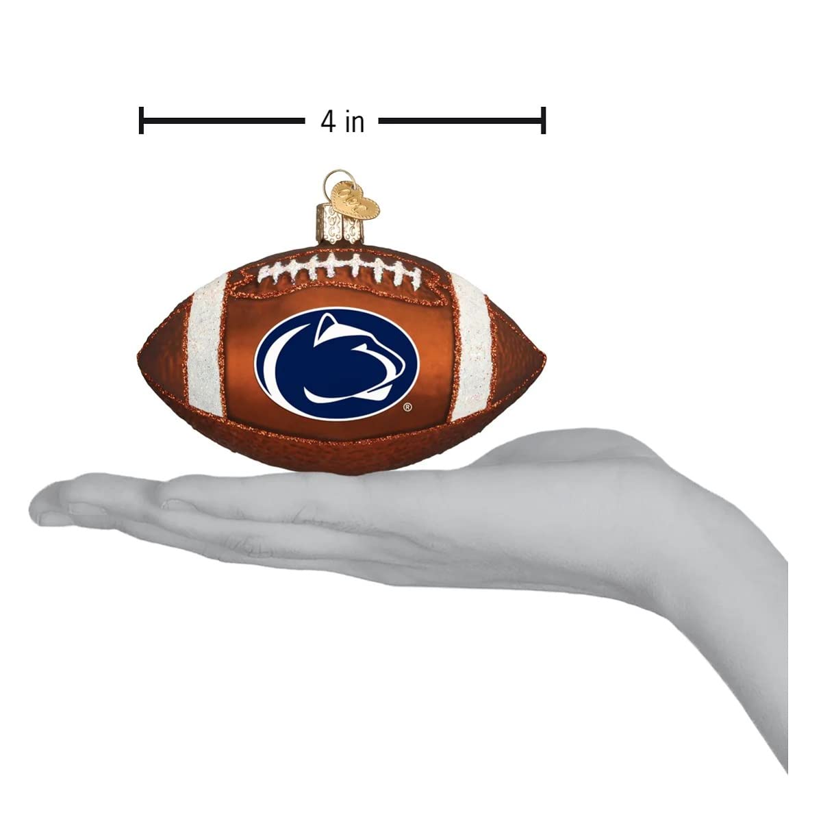 NCAA Penn State Nittany Lions 4'' Glass Football Ornament