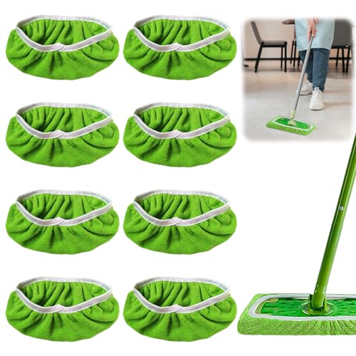 Opiniones de Paños y toallitas para mopas - los más vendidos. 46 8 paños reutilizables para mopas Swiffer, reutilizables, fundas de microfibra, lavables para uso en húmedo y seco (verde)