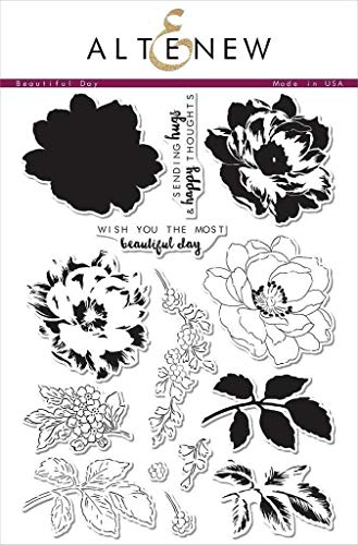 Altenew Beautiful Day Stamp Set (6\" x 8\") Most Popular Floral Layering Stamp Set for Card Making, Scrapbooking, Journaling