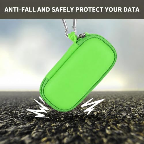 Image of USB Flash Drive Case, SD Card /Thumb Drive /Memory Cards Holder, Bag Only | SDXC /SDHC Storage, Electronic Accessories Organizer for SanDisk / for Samsung, for Students /IT /Office /School /Travel, G-Green