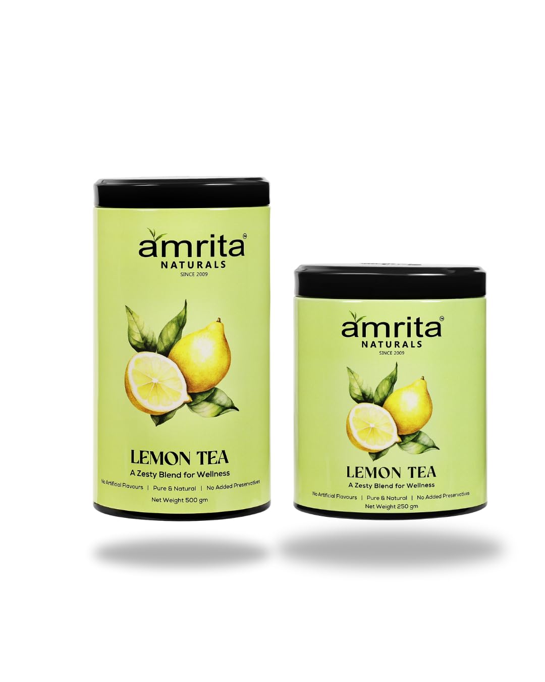 Amrita Naturals Lemon Herbal Tea | 100% Natural Detox Blend with Ginger, Basil, Clove & Cardamom | Supports Immunity, Digestion & Relaxation | Can Be Brewed in Hot or Cold Water | (250g + 500 g)-image-21