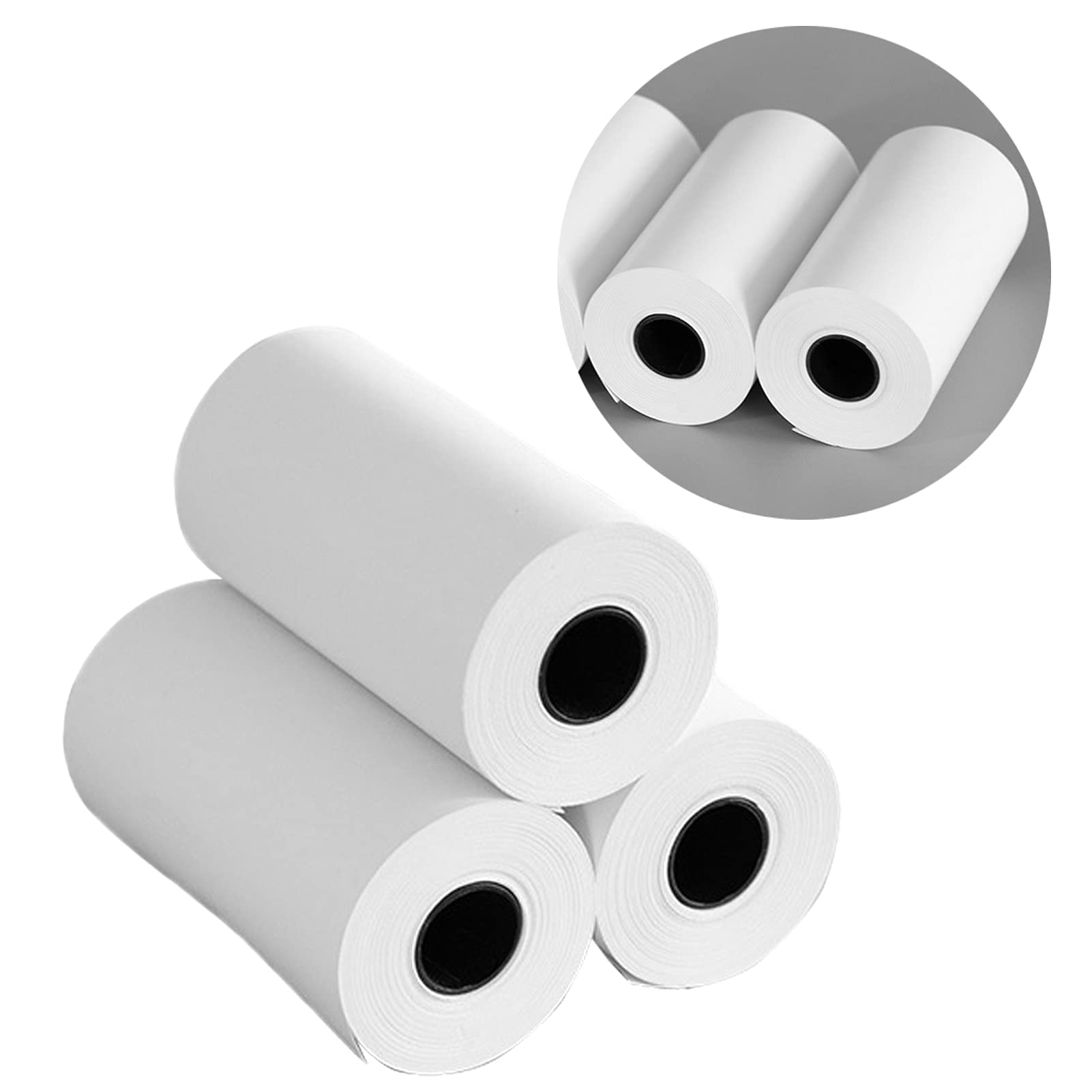 12 rolek papieru termicznego 57 x 30 mm, idealnie nadaje się do PeriPage PAPERANG P1/P1S/P2/P2S mini drukarka do telefonów komórkowych, drukarka fotograficzna BT, drukarka termiczna z etykietami