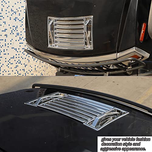 Lcojicep Hood Deck Vent Panel Covers Trim Moulding Compatible with Hummer 2003-2009 H2 Front Hood Vent Louver Cover, front hood grille trim (Hood Vent Panel & Handle Kit, Bright Light) by Lcojicep - Used condition - Image 7