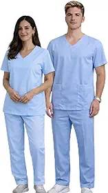 Conjunto Pijama Cirúrgico Hospitalar Oxford Unissex Uniforme Privativo Médico Enfermagem