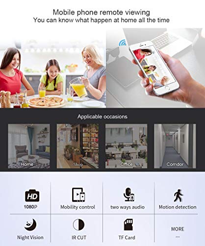 Mini Cam Hidden Spy Small Camera With Audio, Home Surveillance Camera, Two-Way Voice And Video Call, 1080P Ip Hd Infrared Night Vision Motion Detection Reminder, For Home Car Indoor Outdoor Security #TOP5