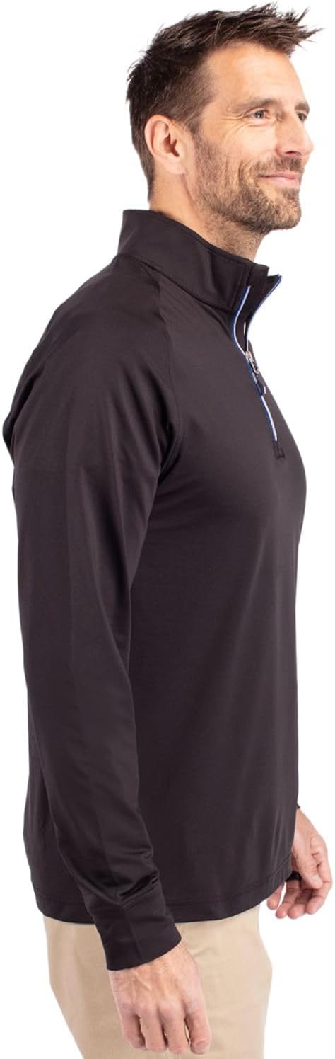 Cutter & Buck Adapt Eco Knit Stretch Recycled Mens Quarter Zip Pullover - Image 3