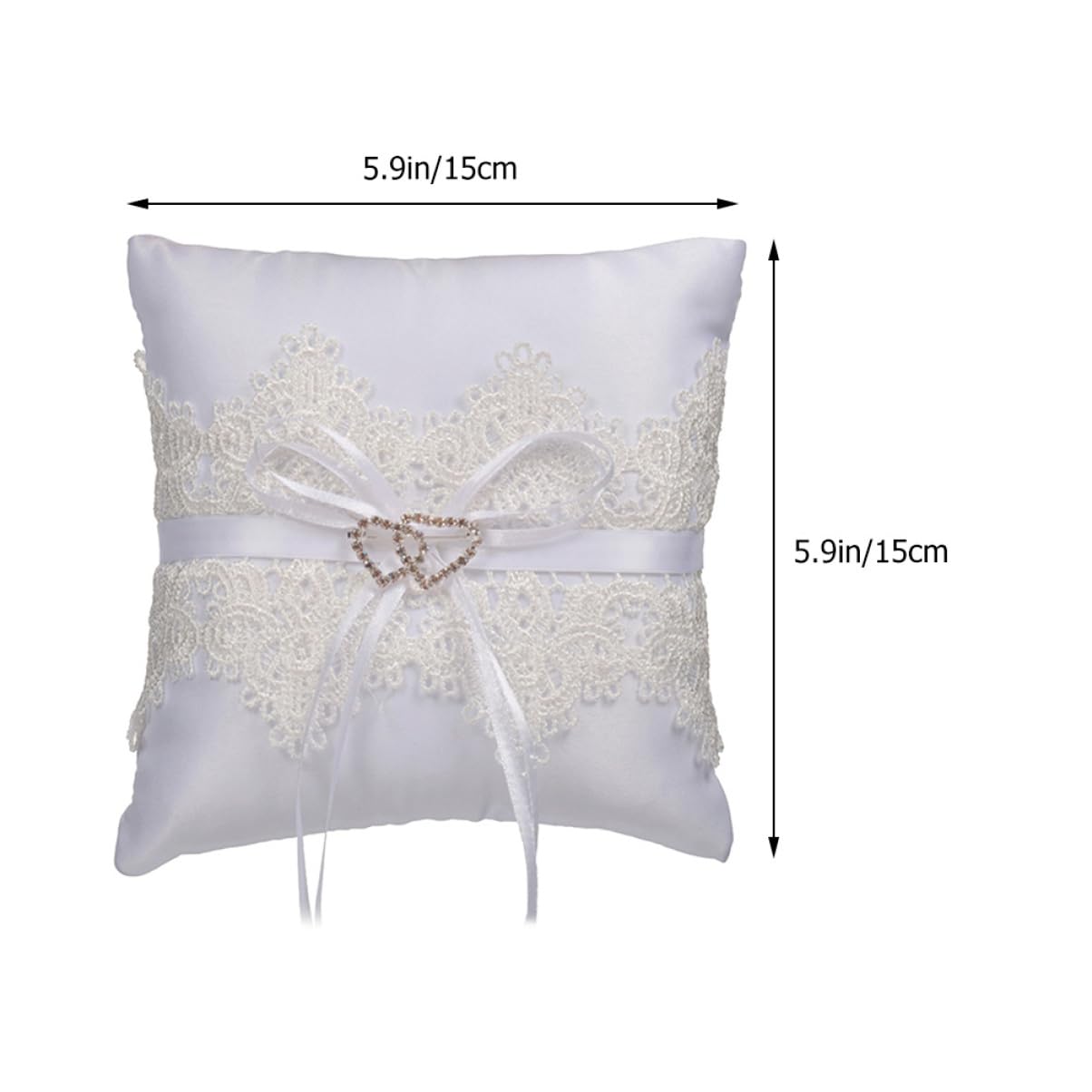 Cabilock 5 Pz Cuscino Di Perle Ad Anello Chiaro Gioielli Nuziale Decorazioni Accessori Anelli Per Le Donne Impostore Carta Agitarsi In Piedi Cuscini Anelli Di Fidanzamento Pizzo Bianca