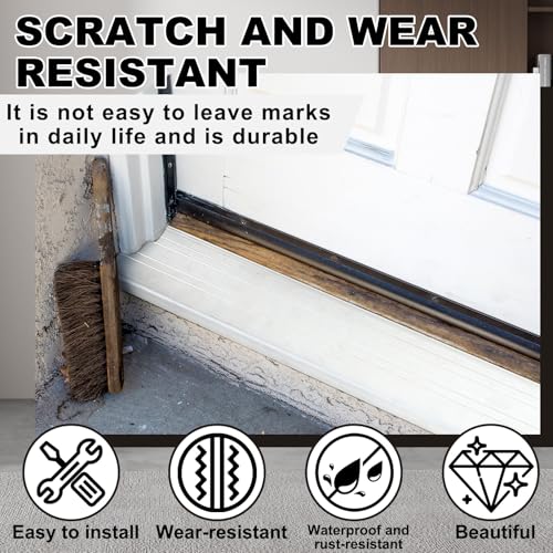 Threlaco 2 Pack 36 Inch Door Threshold Extender Strip, Silver by Threlaco - Used condition - Image 4