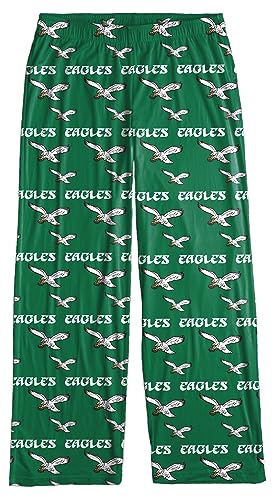 FOCO Philadelphia Eagles Men's Throwback Logo Scatter Pattern Pajama Lounge Multi Color Pants