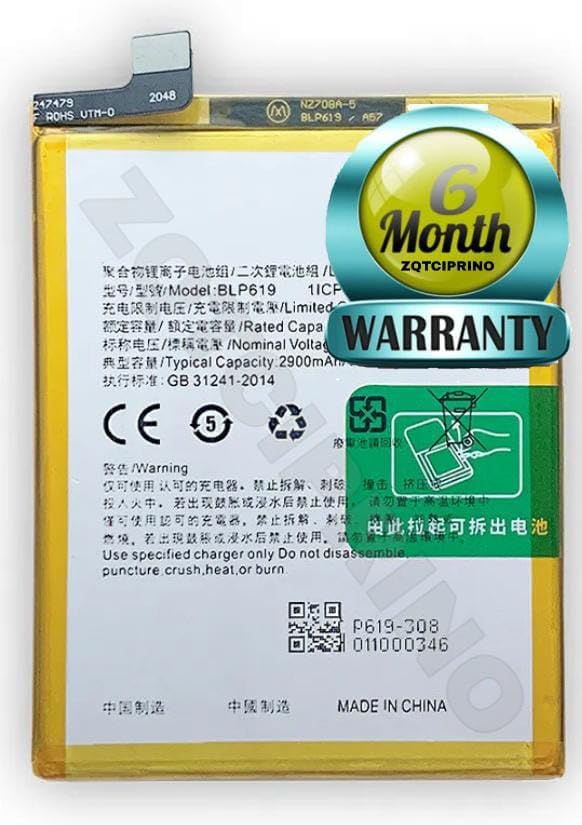 Image of Original BLP619 Battery for Oppo A57, A57T CPH1701 Battery with 6 Month Warranty**** (B296)
