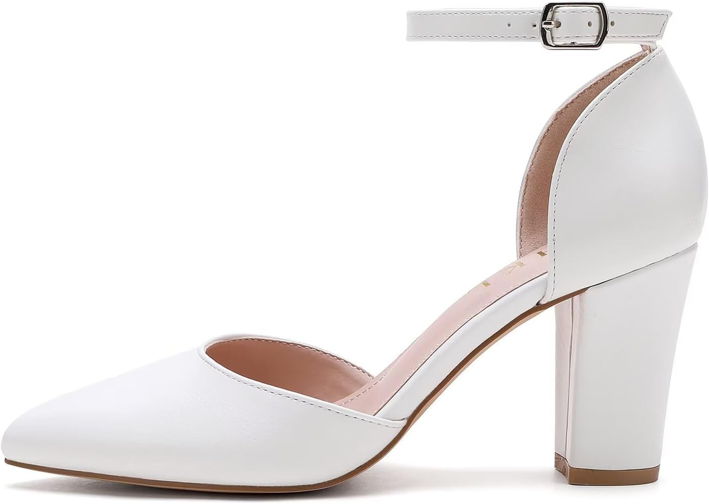 HKL Women's Closed Toe Pointed Toe Heels Pumps - Image 4