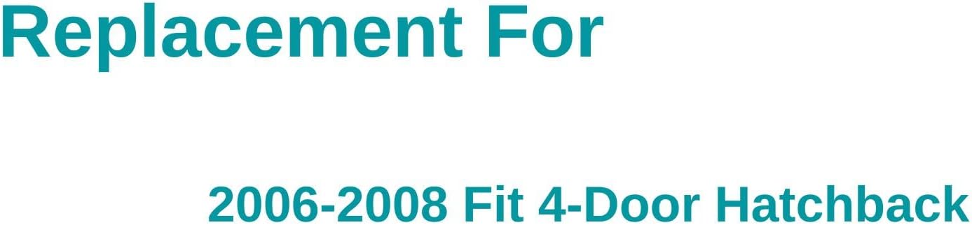 Driver/Left Side Front Door Window Glass Replacement For Honda Fit 4 Door Hatchback 2006-2008