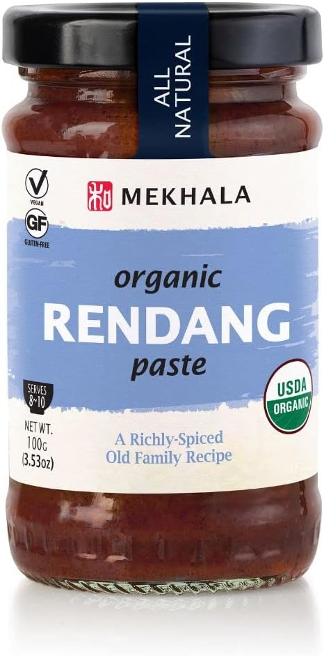Mekhala Organic Malaysian Rendang Cooking Paste. VEGAN. GLUTEN-FREE. NO ADDED SUGAR. Versatile. HOT (3.53oz)