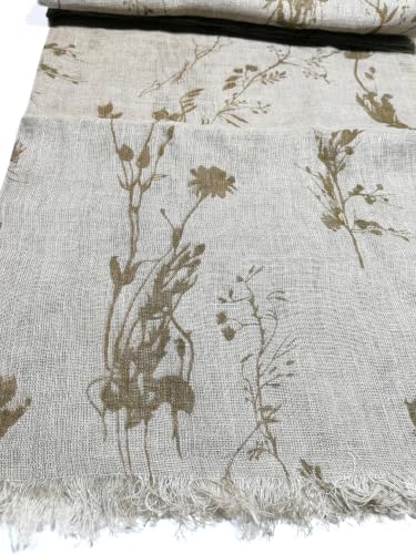 Image of Shanlin Unisex Natural Color 100% Linen Scarves for Men and Women