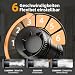 MOCINE 100mm Rohrventilator mit Timer Temperatur, Feuchtigkeitssteuerung