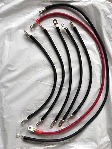 ECW&L Club Car DS 4 Gauge Battery Cable Set with Main Positive and Negative Cables