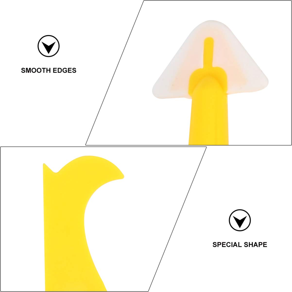 TEHAUX 8pcs Glue Removal Spatula Multifunctional Sealant Scraper for Edges Corners and Joints Durable Tools for Home Sealing Projects and DIY Sealant Cleaning