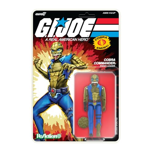Super7 Reaction+ G.I. Joe Cobra Commander (Once a Man) - 3.75