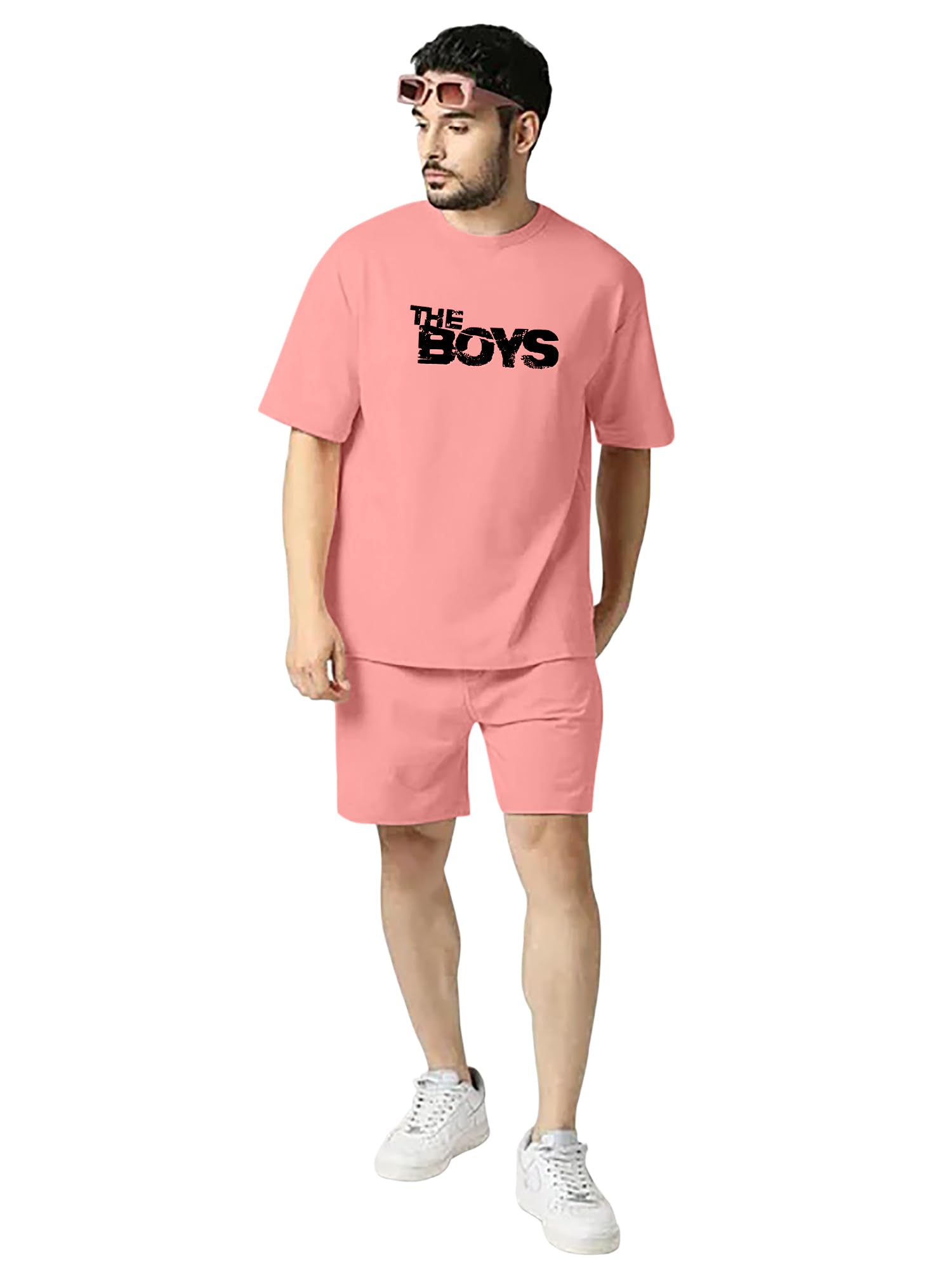 Zombom Men's Co Ord Set || Cotton Lycra Printed Night Dress for Men || Sleepwear Pajama Set for Men || Casual Home Wear Set || Shorts Pajamas Set || Night Suit for Adults