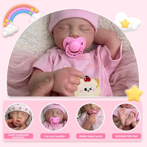 Muñeca Reborn Bebé Silicona Realista 20 Pulgadas miniatura 2
