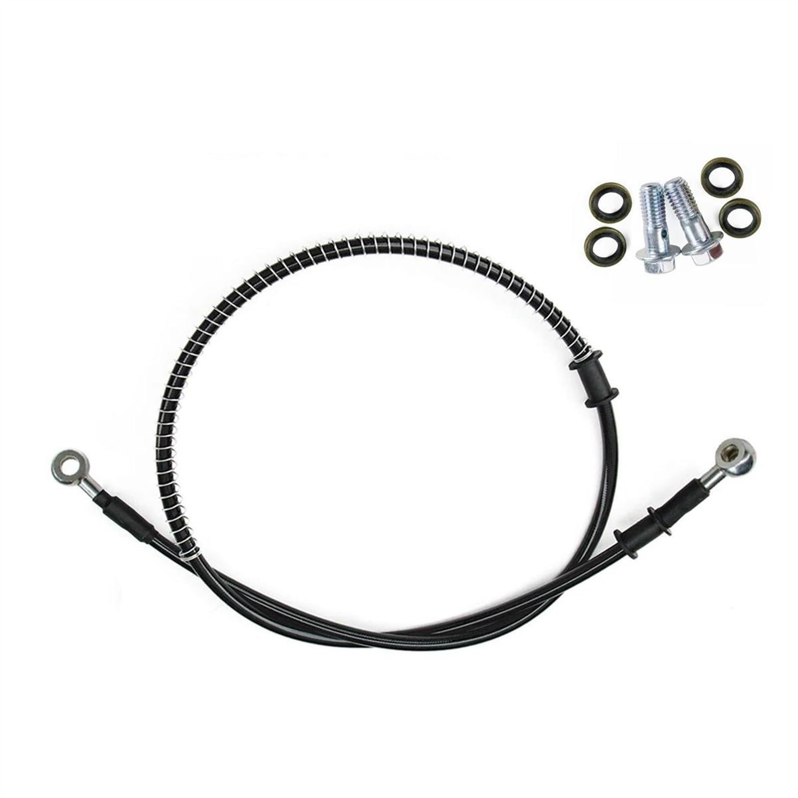 Ksxzw One Color Motorbike Part Motorcycle Braided Steel Hydraulic Brake Line Clutch Oil Hose Tube Pipe 400Mm-2300Mm M8 90° 28°(1800Mm)