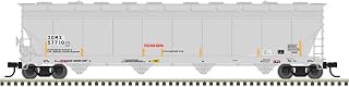 Atlas N Scale ACF 5701 Centerflow Plastics Hopper Exxon-Mobil/XOMX #57710