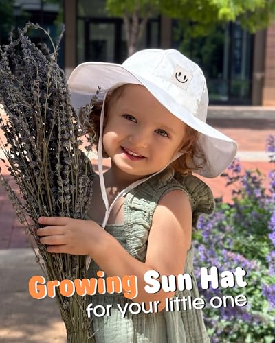 FURTALK Baby Girl Sun Hat Toddler Beach Hats UPF 50+ Wide Brim Bucket Summer Hat3